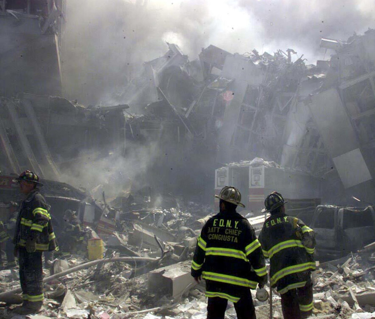 The site of the World Trade Center terrorist attacks