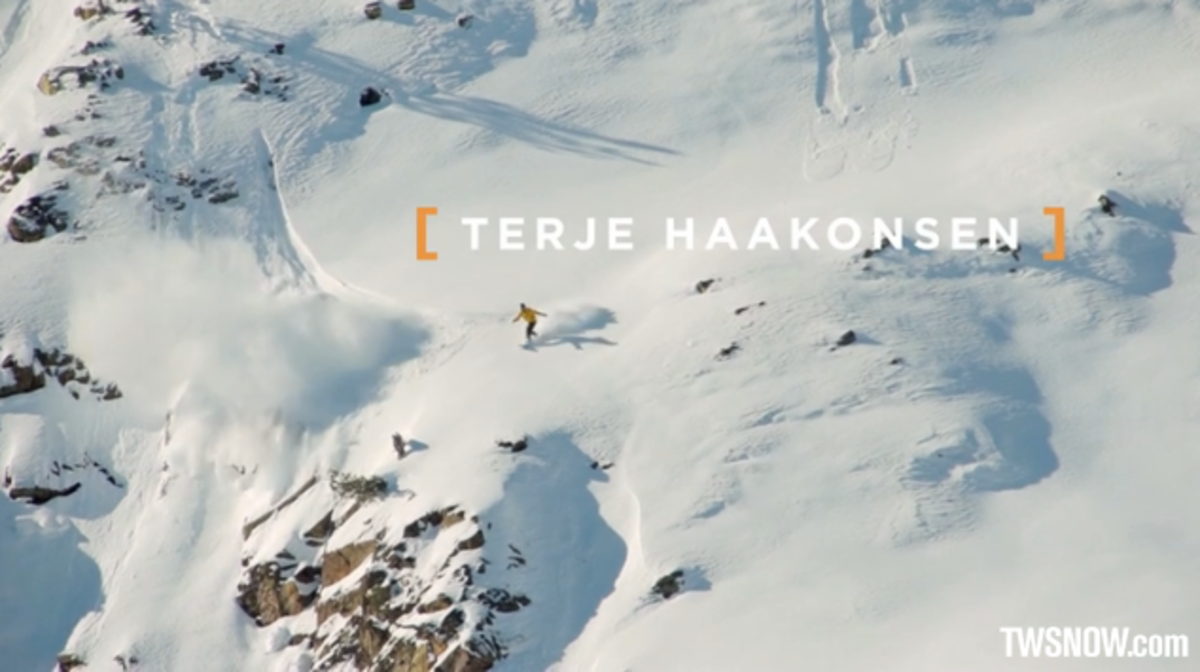 A free movie filled with legendary snowboarders in epic backcountry locations—what more could you want? Photo screen grab from video.