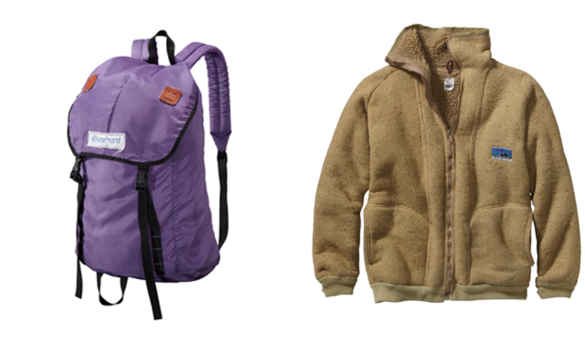 Two pieces—the Summit Pack and the Mesclun Retro-X Jacket—that feature in the Legacy Collection; photo courtesy of Patagonia