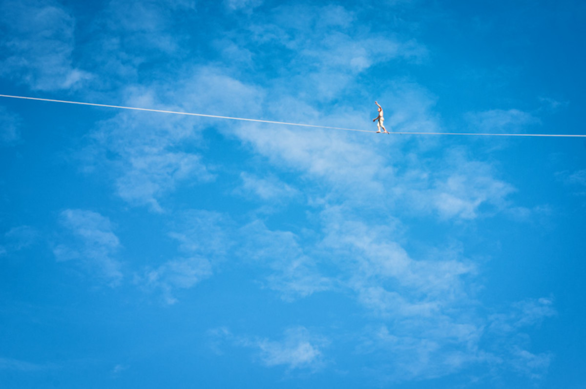 Jerry Miszewski highlining