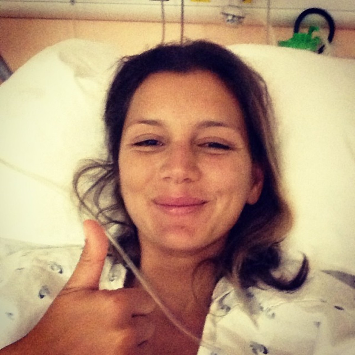 Maya in hospital