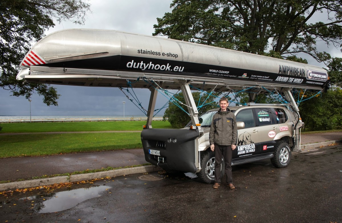 Mait Nilson's amphibious car