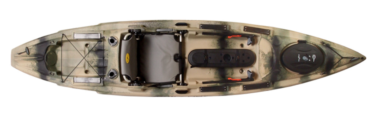 The new Ocean Kayak Prowler Big Game II matches the heavy-haul hull of the original with the comfortable multi-position Element Seating System.