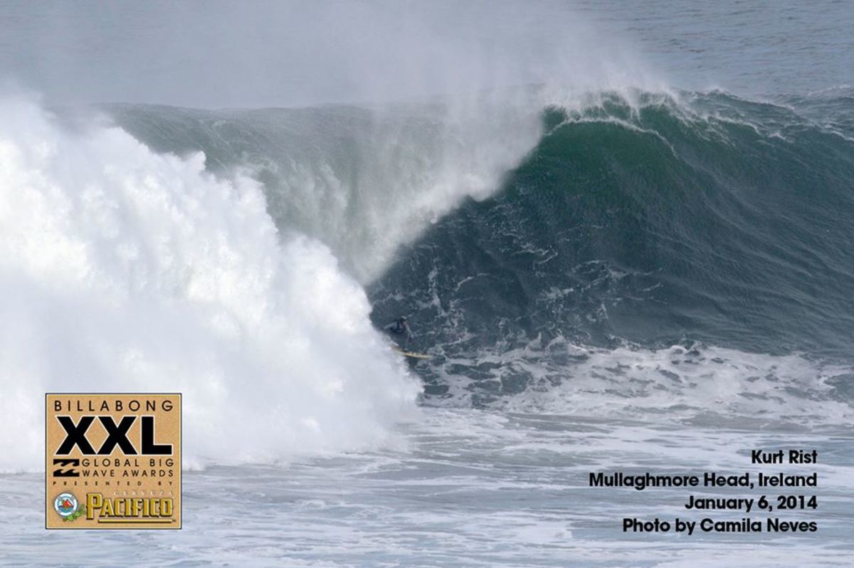 Kurt Rist braved the harsh conditions of Mullaghmore Head, Ireland, to nab this beast.