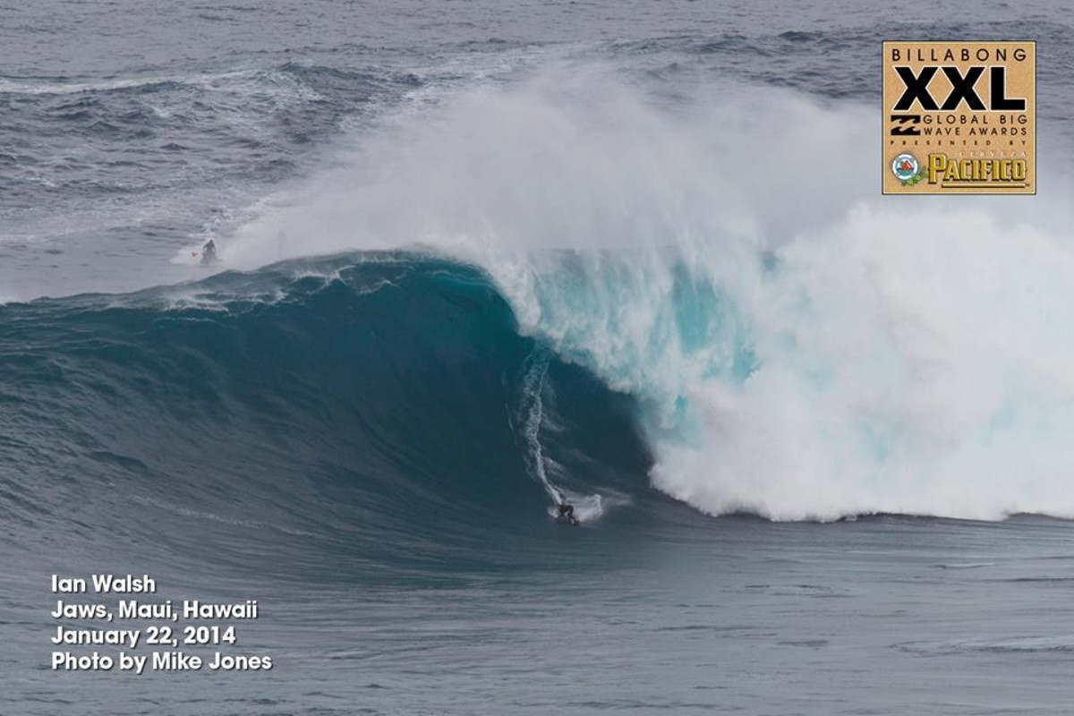 Ian Walsh at Jaws. Photo courtesy of BillabongXXL.com