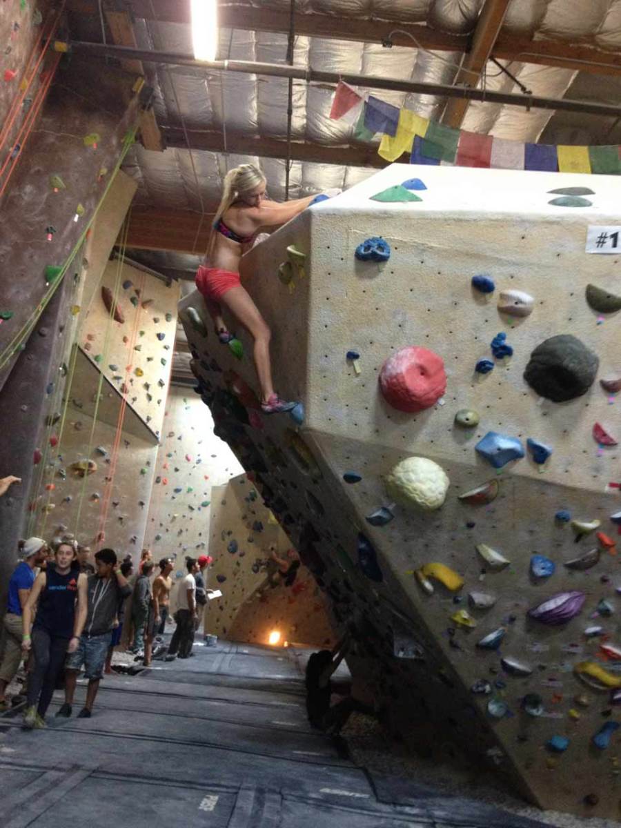 rock climbing