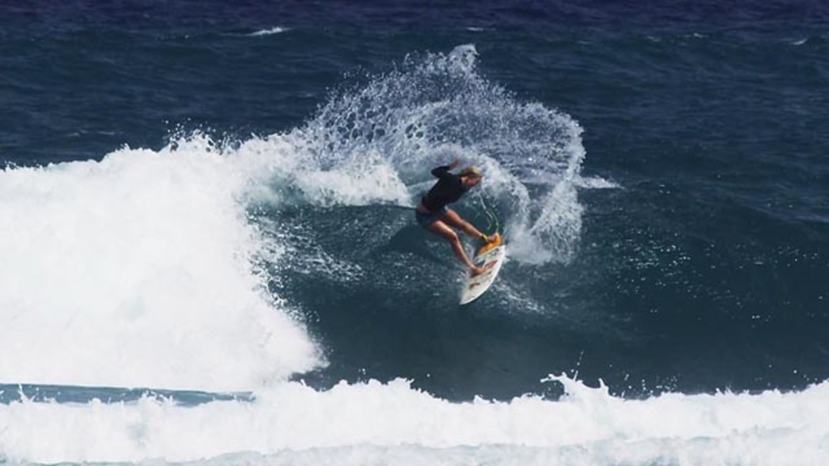 Bethany Hamilton at Rocky Point; frame grab courtesy Aaron Lieber