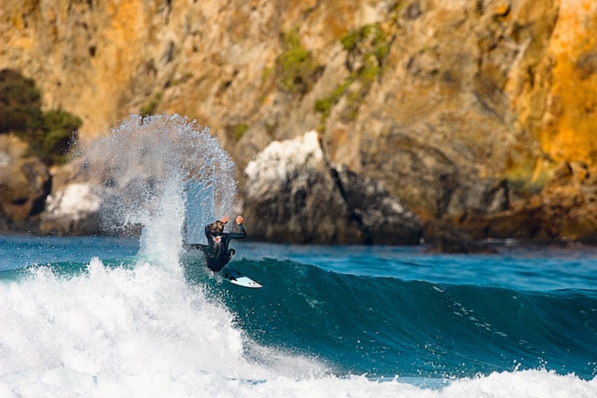 Surfing on the Central Coast has a decidedly wilderness feel, adding to the sense of adventure. Photo: Chris Burkard/Surfer magazine
