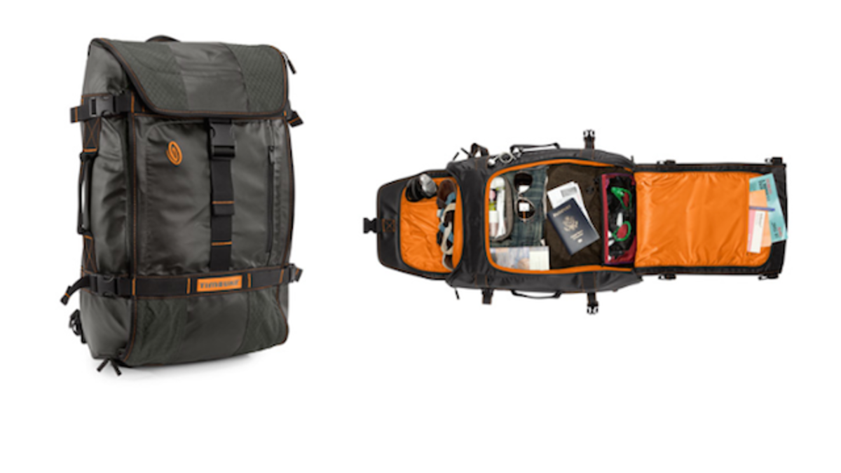 Timbuk2 Aviator Travel Backpack is great for trips when you you need to schlep your stuff but don’t want to look like you’re on vacation. Photo courtesy of timbuk2.com