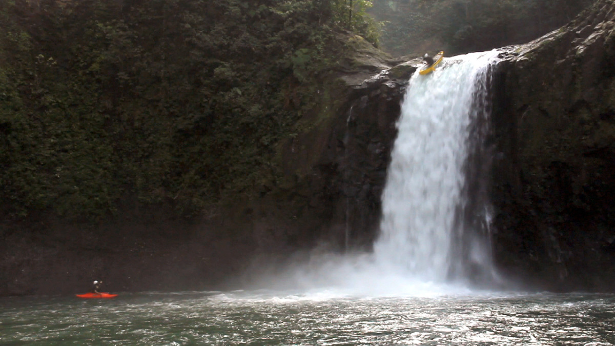 canoe waterfall