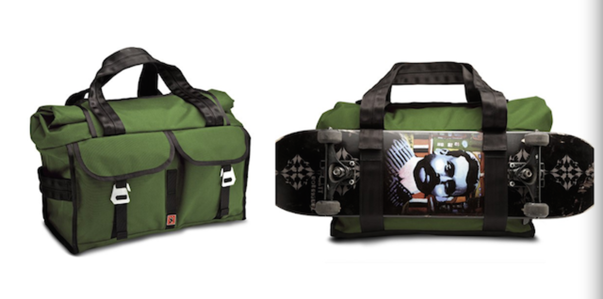 The Chrome Industries Sotnik will hold all your gear plus a skateboard, or double as a cooler. Photo courtesy of Chromeindustries.com
