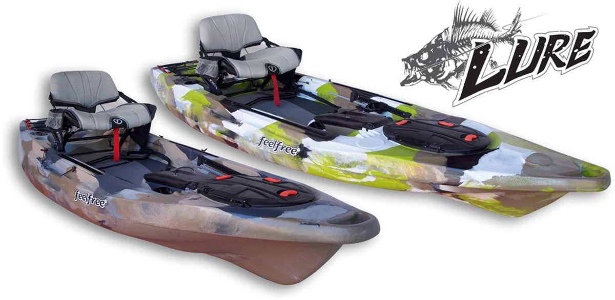 FeelFree US Launches the Lure 10 and 11.5, fishing kayaks built around the new Gravity Seat.