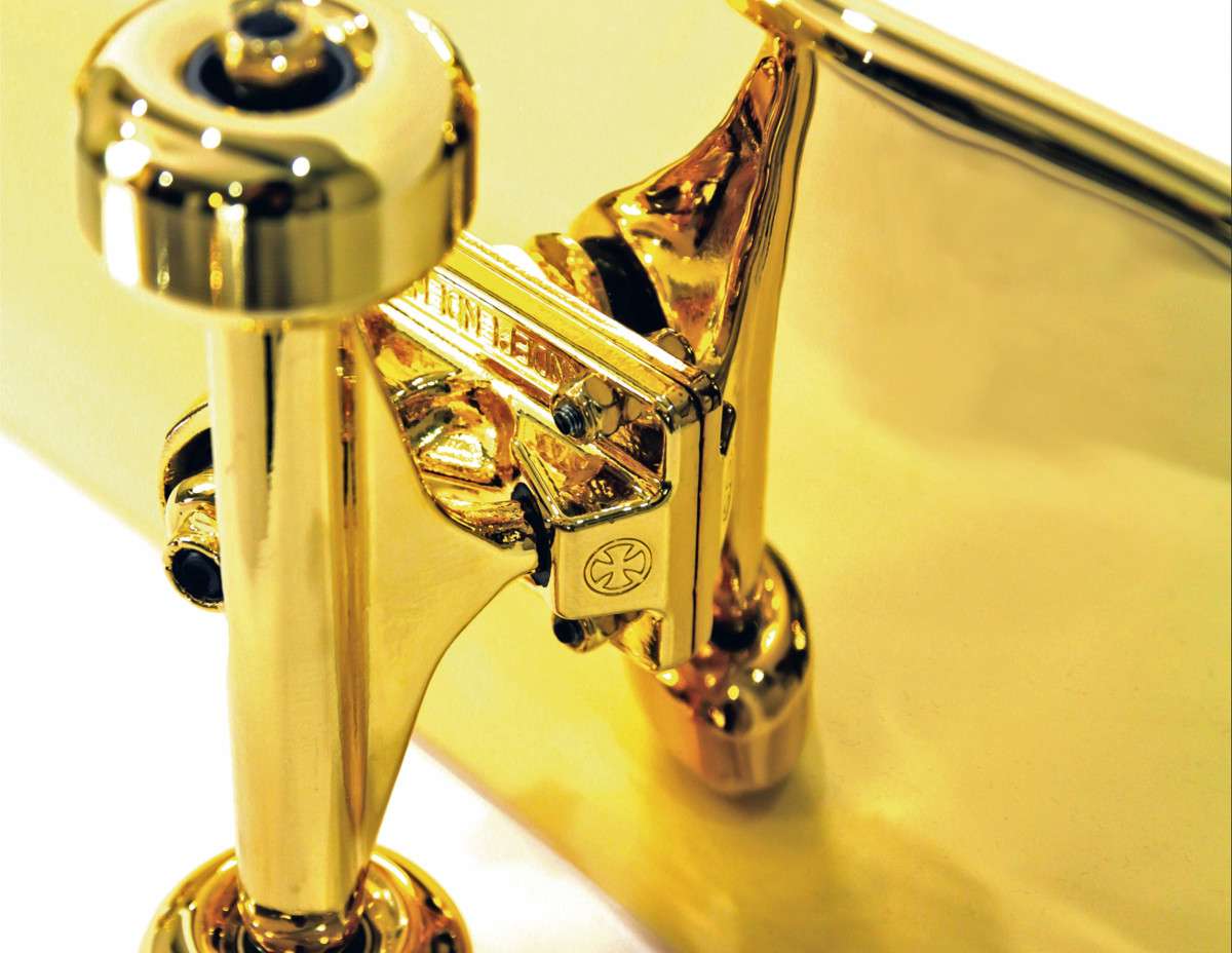 Golden Skateboard