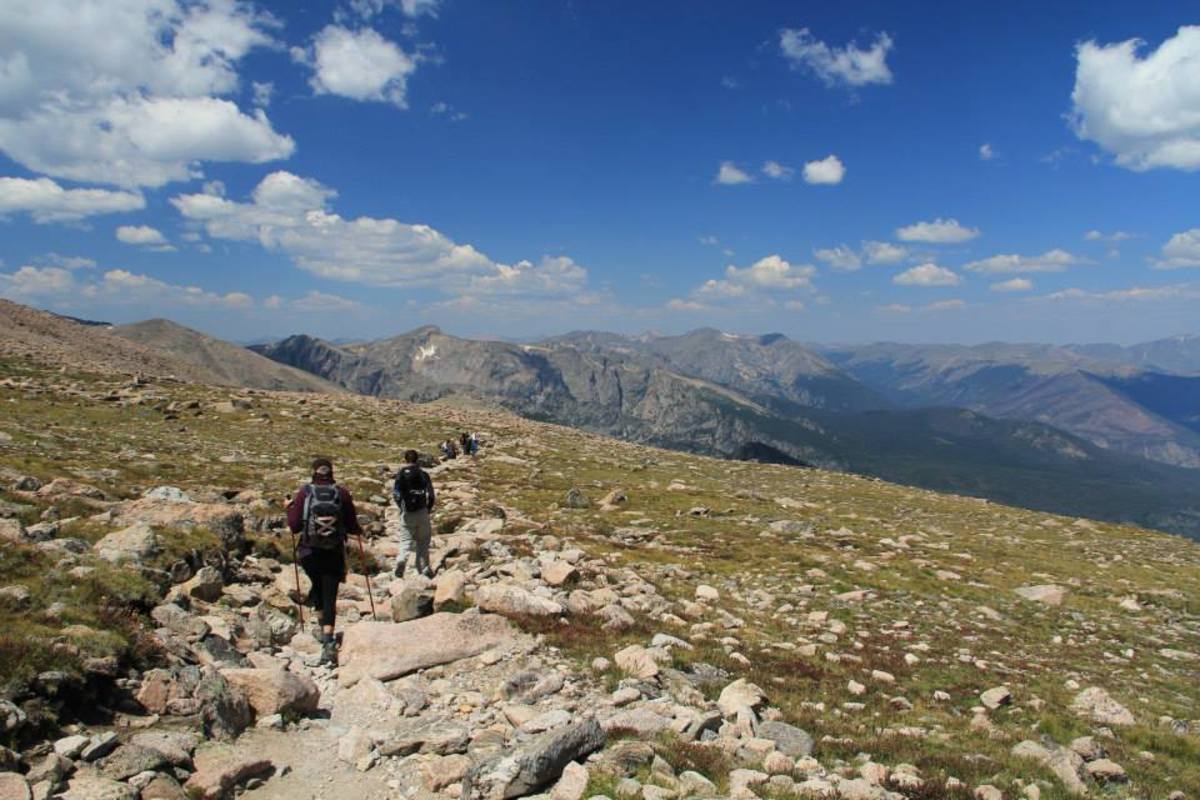 Remember: Switchbacks are better than shortcuts, especially on a 14er. Photo by Brandon Scherzberg
