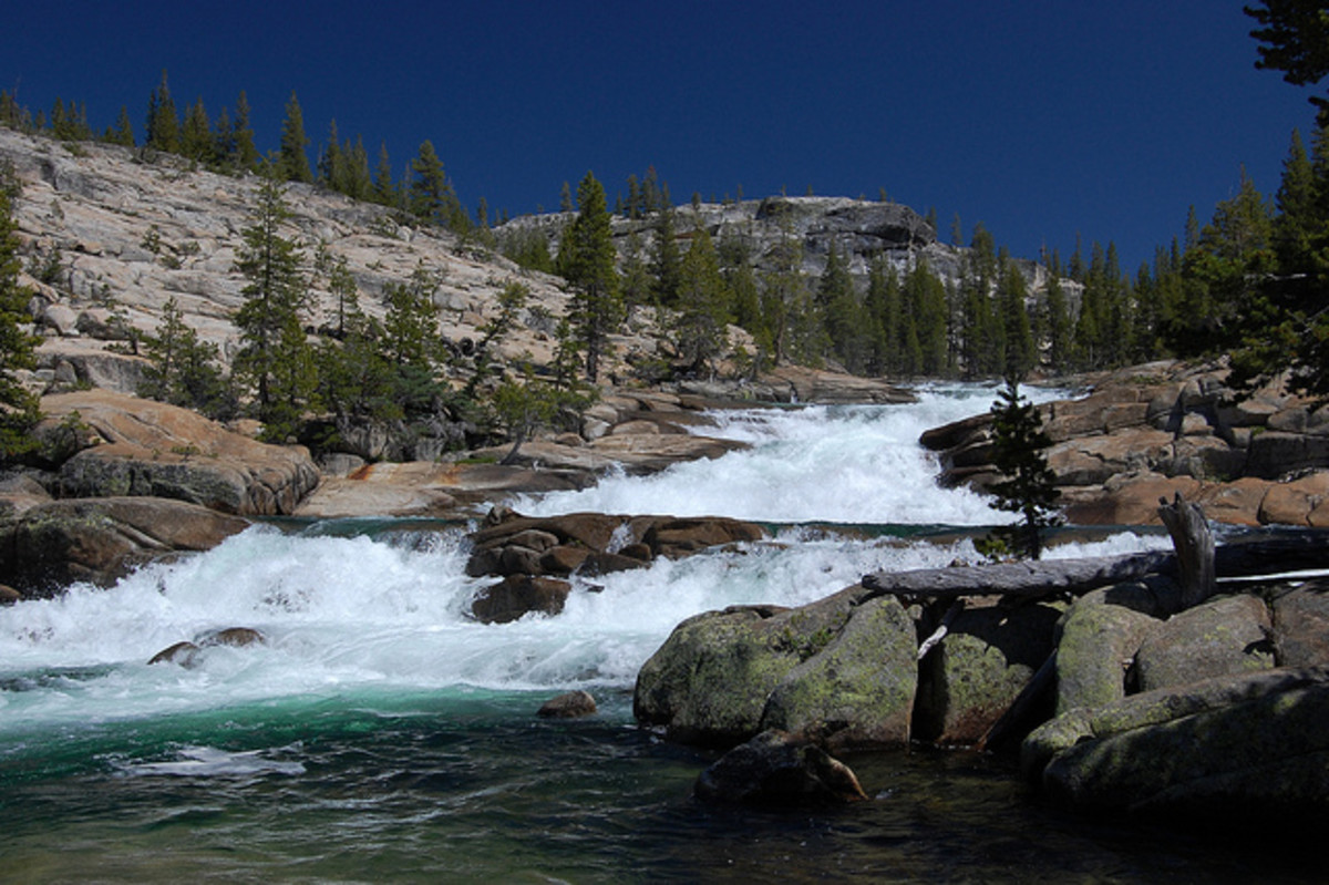 Dropping on the Tuolumne; photo by Grant Montgomery