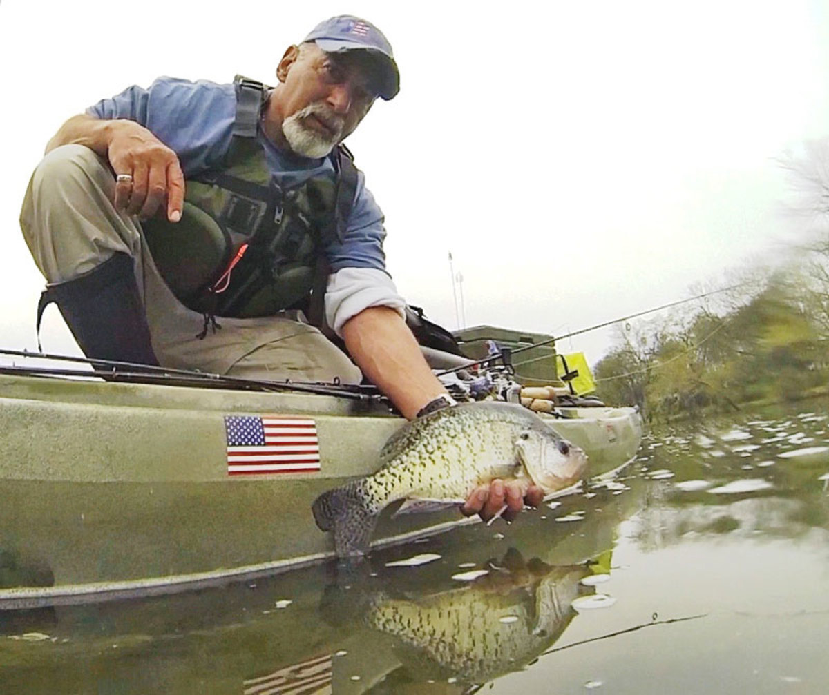 A big 'ol slab crappie will fall for many baits. The challenge is to find them first.