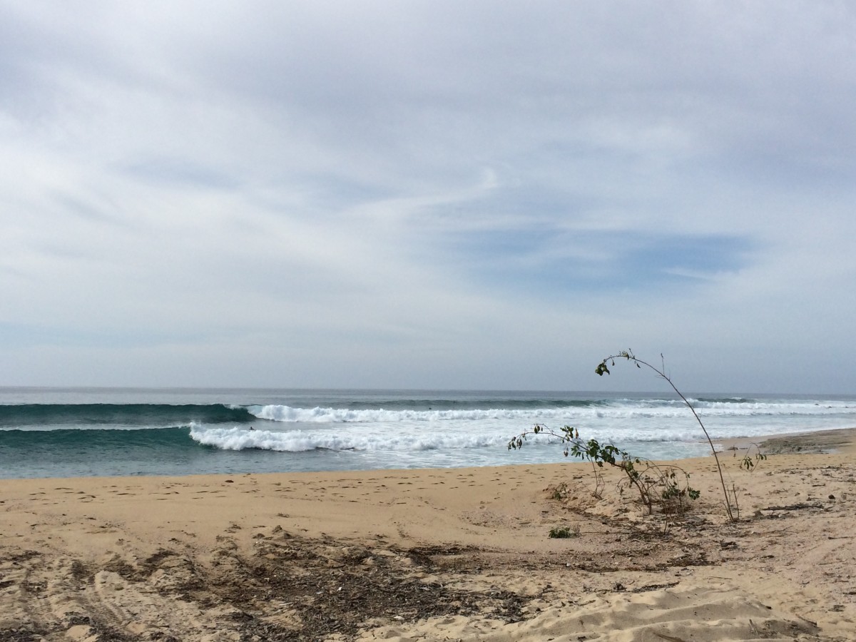 Clean lines from an early south swell wrap into the East Cape of Los Cabos