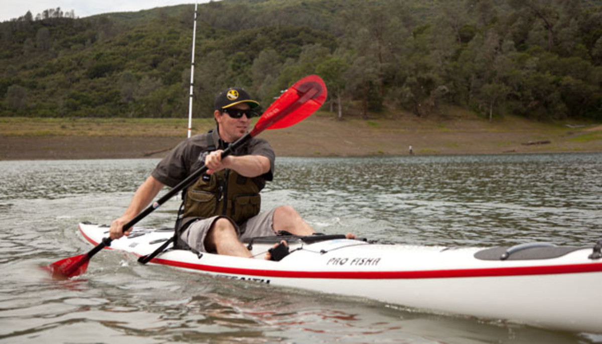 Rocketing onto the US scene: the Stealth ProFisha, a sleek high performance fishing ski.