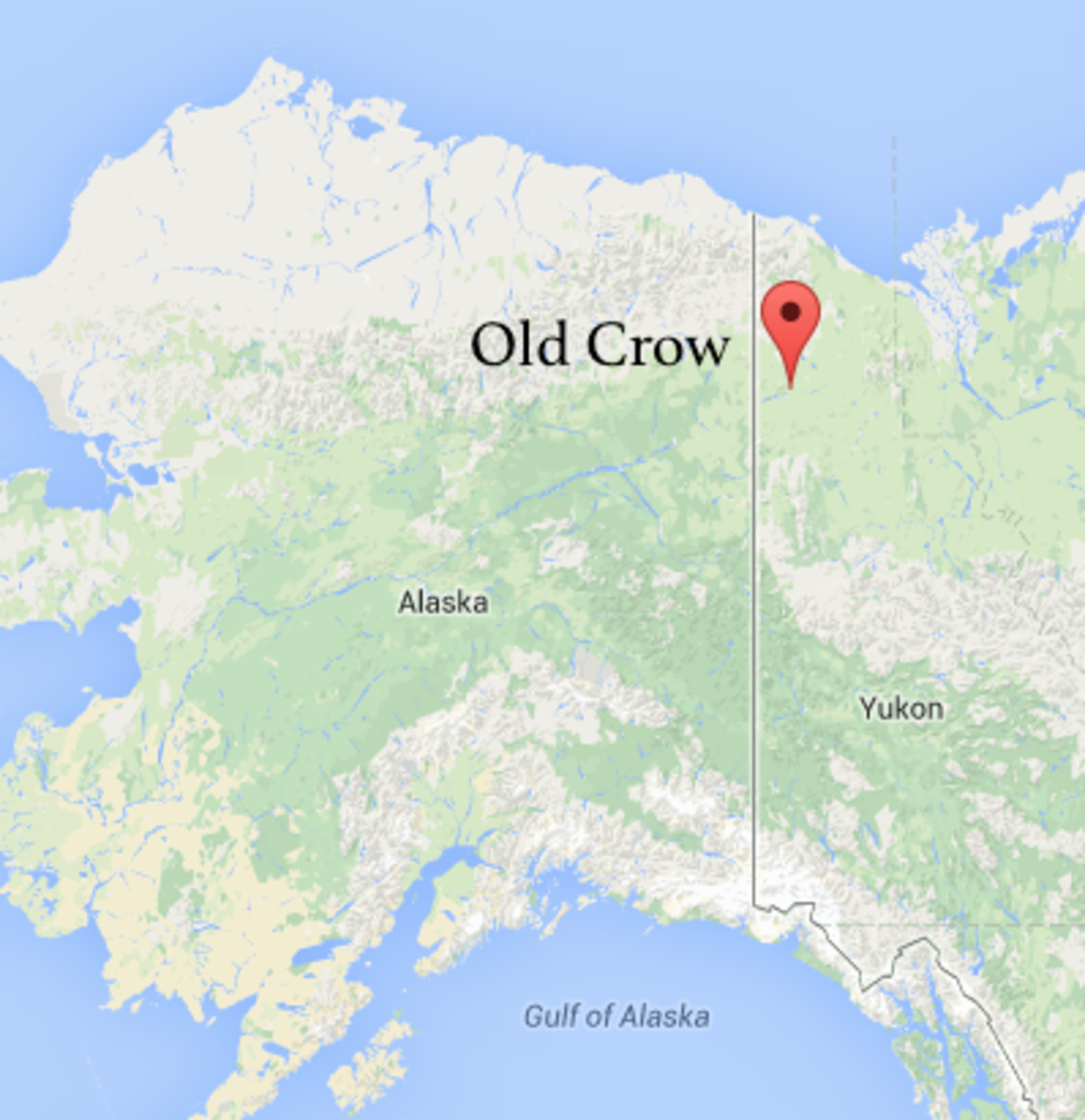 Caribou were trapped on ice floes near Old Crow of the Yukon Territory