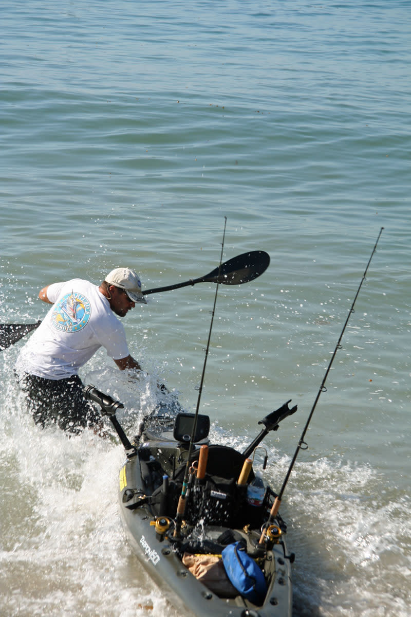 Quick Launch: The Tarpon 160i was low-slung and fast enough to scoot through a surf break, yet traded the original stern hatch for a large tankwell for better gear storage.