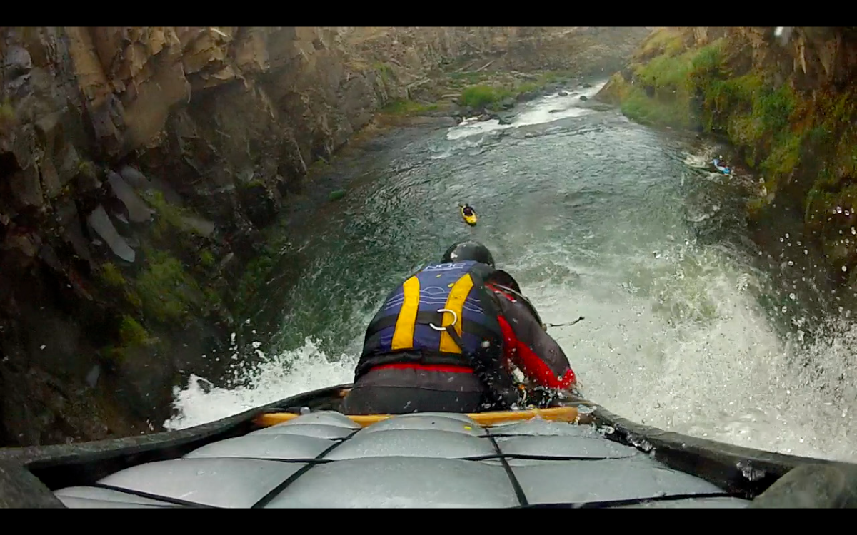 canoe waterfall record