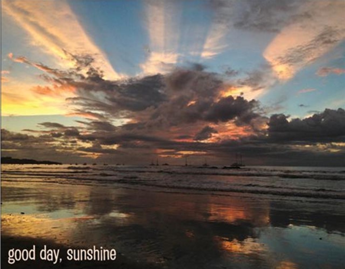 Never miss a sunset while you're in Costa Rica—they're always worth it; Photo courtesy of Brown