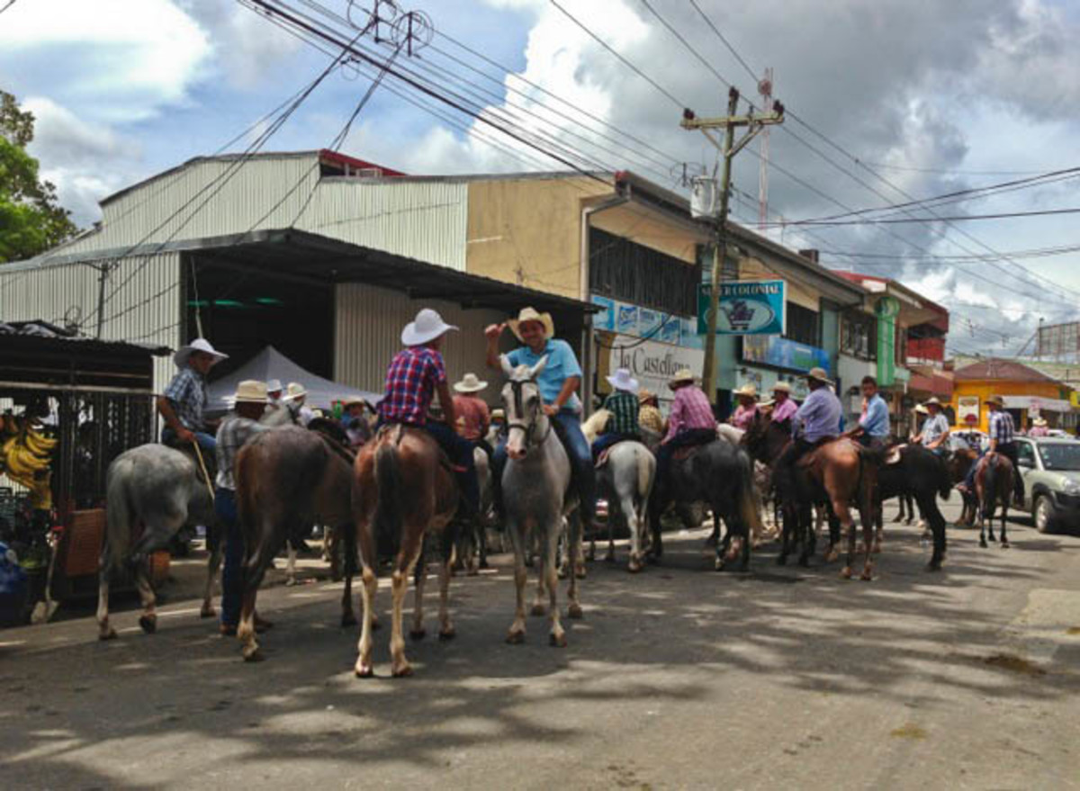 A fiesta is the Costa Rican version of a rodeo; Photo courtesy of Brown