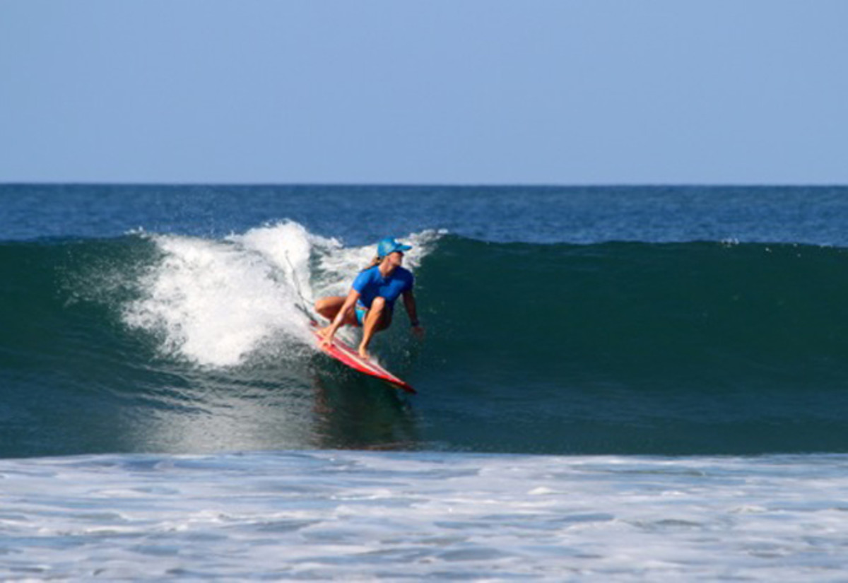 Brown surfing in Costa Rica; Photo courtesy of Brown
