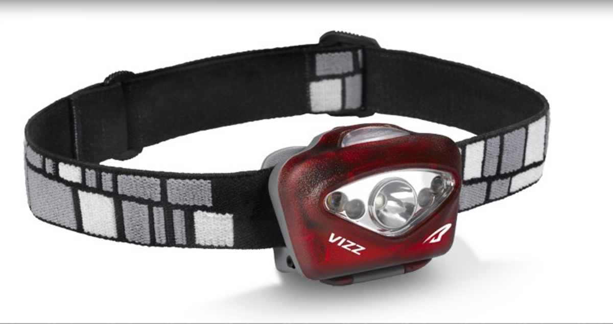 The Vizz is available in red, green and gray. Photo courtesy Princeton Tec