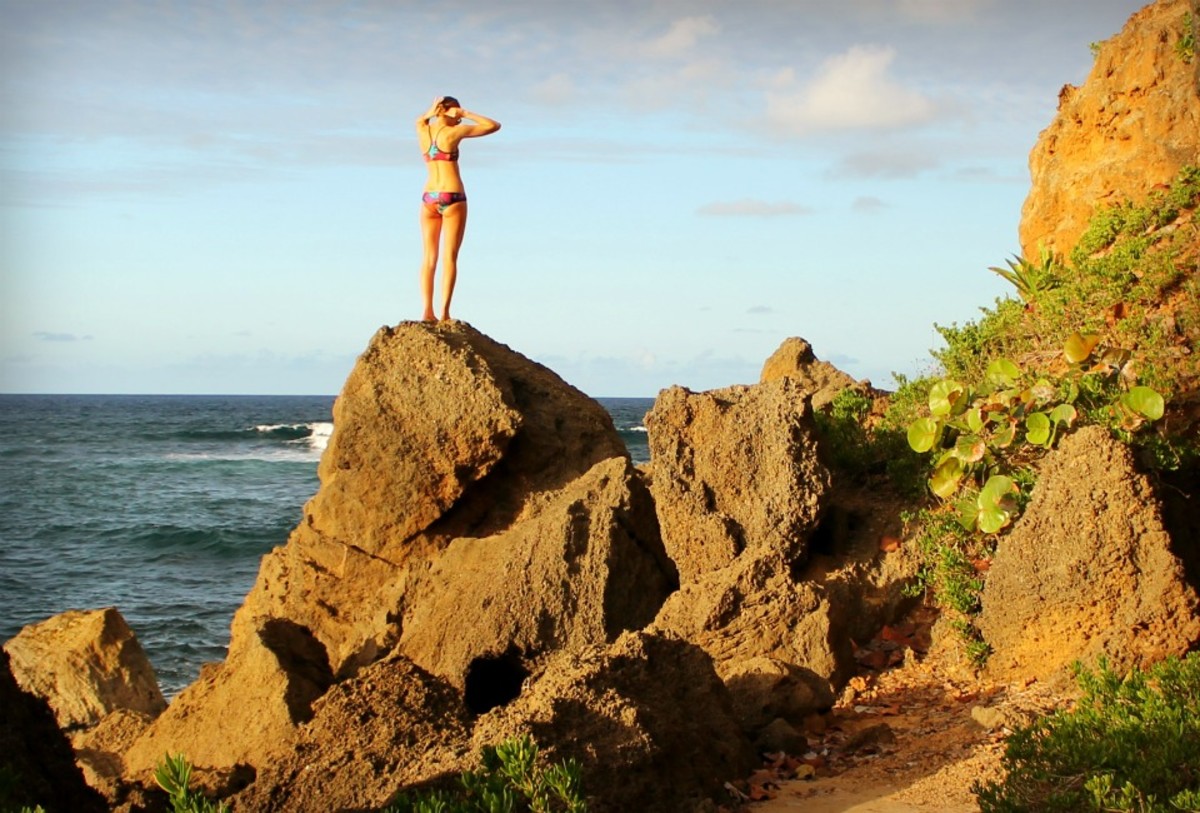 Outdoor lovers need swimwear that holds up to any condition and makes a quick transition from surf to summit; Photo by Brandon Scherzberg