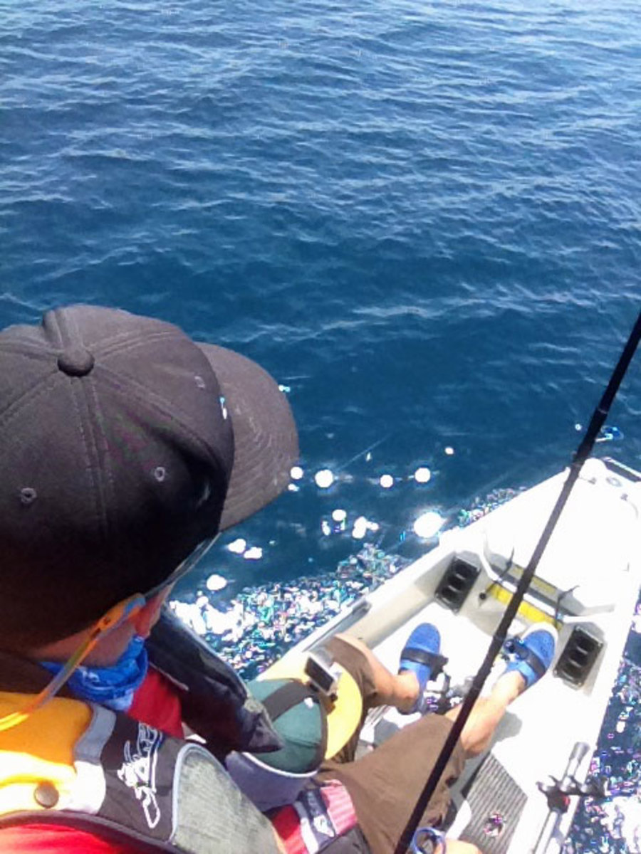 It's true: Nakada's elevated view from atop the Hobie LIvewell XL.