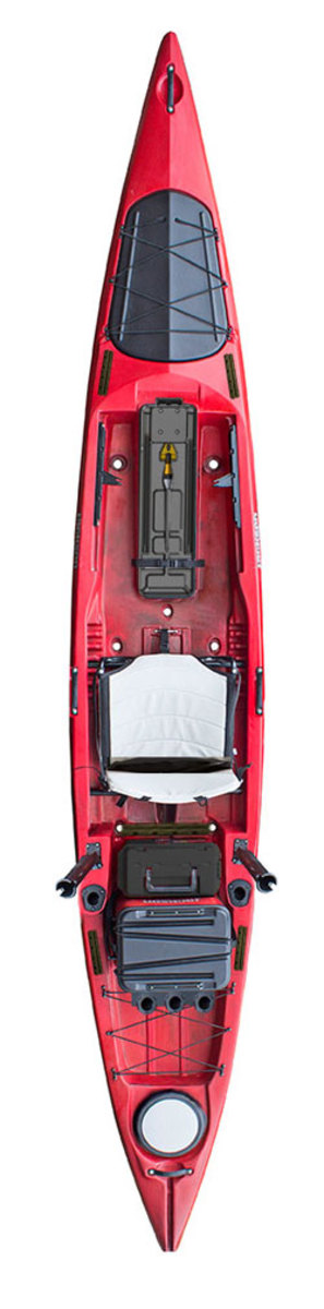 "The Kraken is going to put the kayak back in kayak fishing," says Jim Sammons. Features include first such as a pump scupper designed to work with the included JKrate, a ready-made live bait storage solution, and many more.