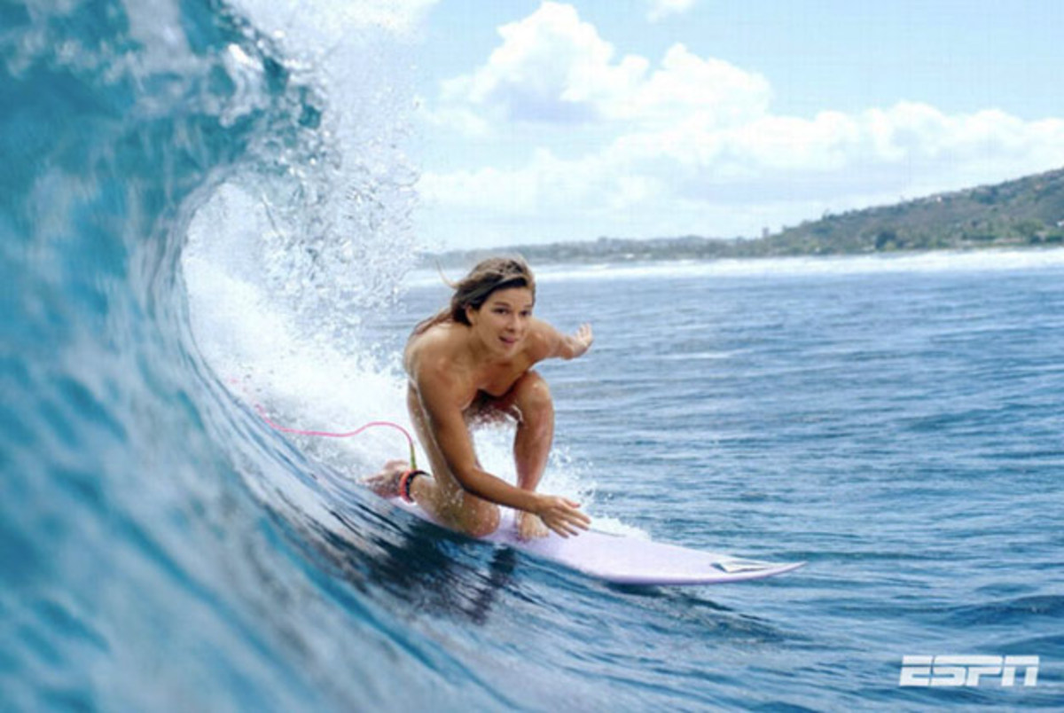 coco ho surfs naked