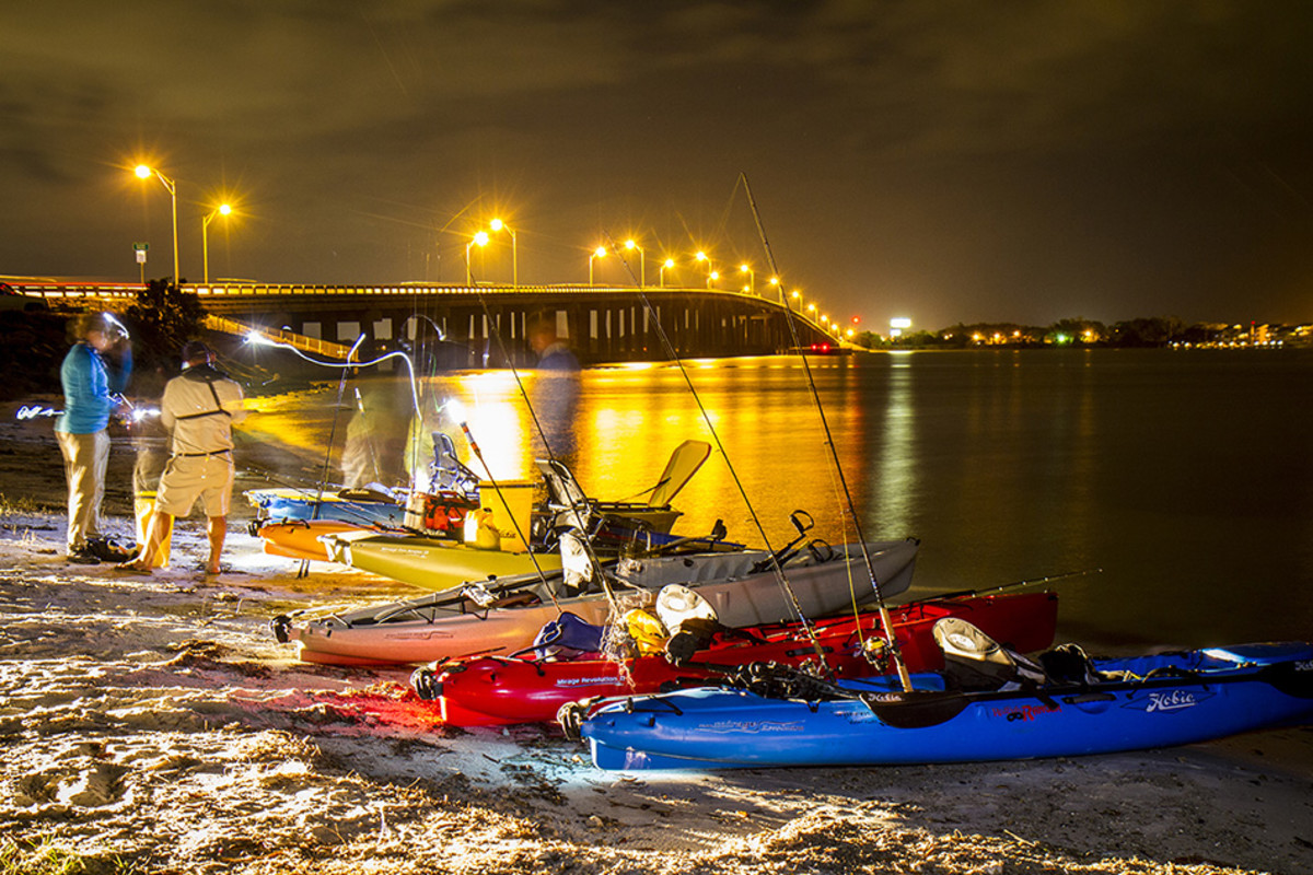 The Calm Before a Redfish Riot: Anglers rig for battle