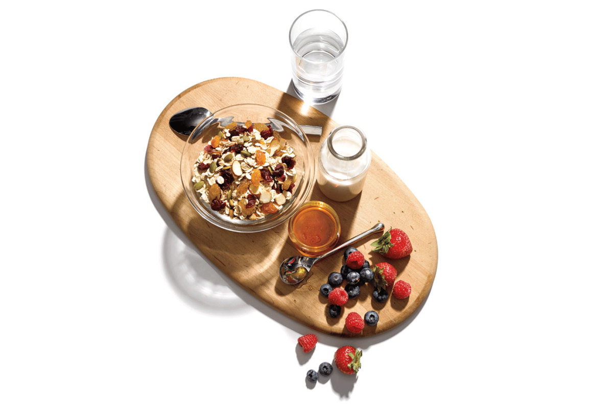 Muesli avec baies et miel
