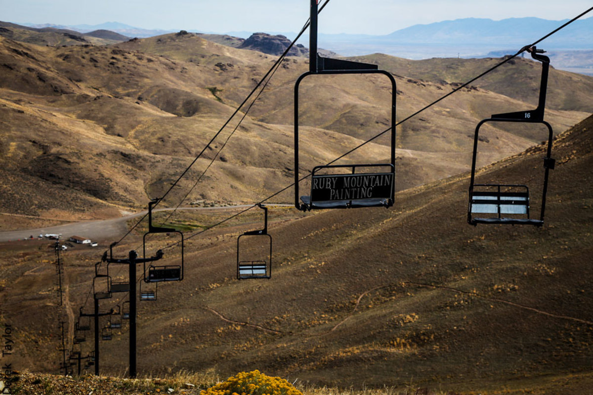 The Elko SnoBowl relies on local support, and thus the chairs are all sponsored by local business. Photo: Derek Taylor