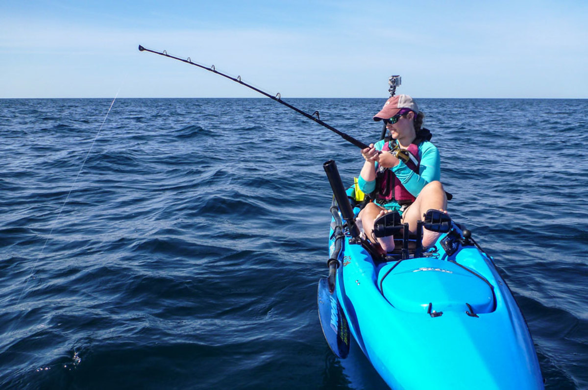 Photo courtesy of Sarah Meier | Ocean fishing in a Hobie Revolution 13