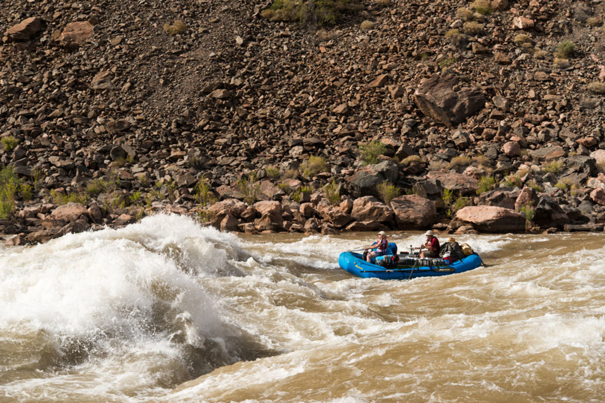 rafting down the Grand Canyon