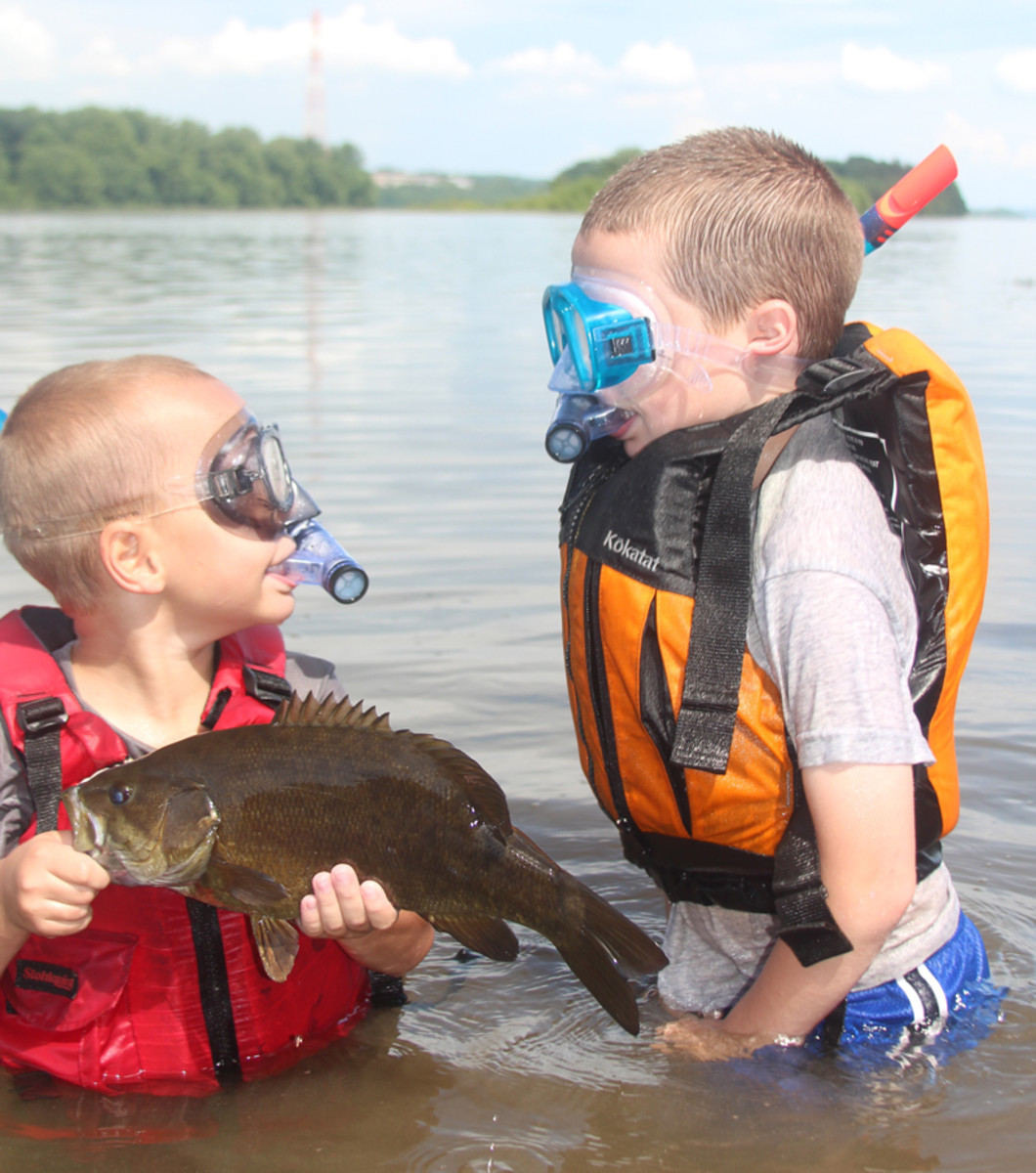 Cooper and Sawyer in their natural life laboratory.