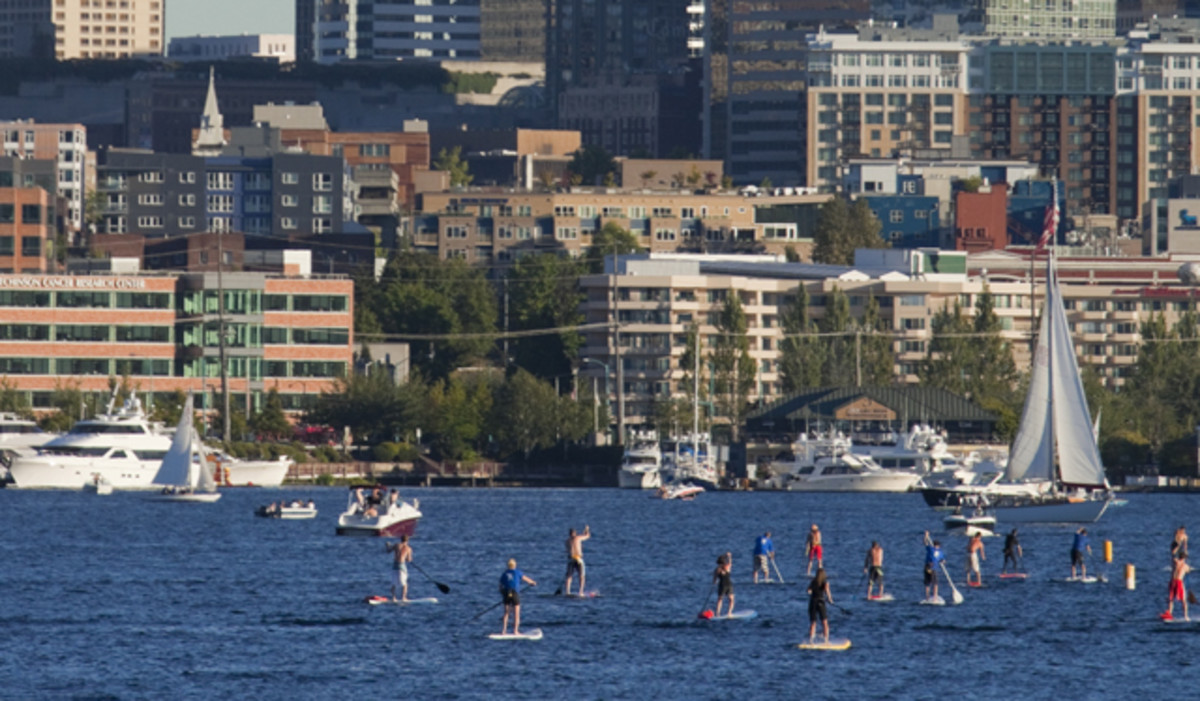 north american SUP destination, seattle, washington, puget sound, stand up paddle boarding, rob casey