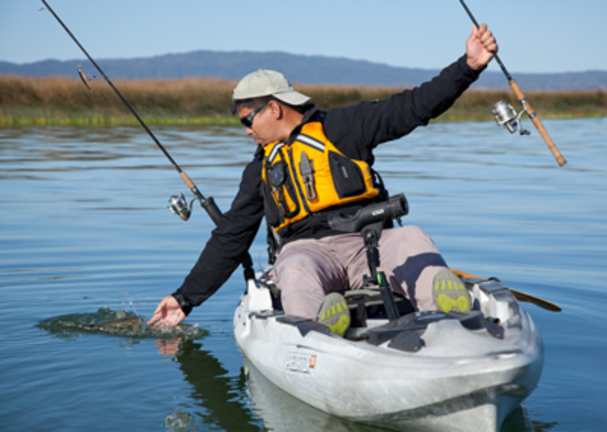 Unique among mainstream fishing kayak manufacturers, the weight capacity for Old Town and Ocean Kayak models is listed as a range. Paul Lebowitz photo.