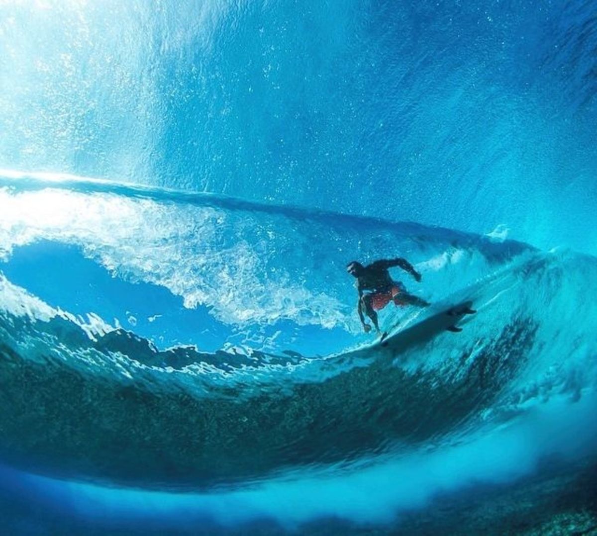 Teahupoo surfers captured in underwater video Men's Journal