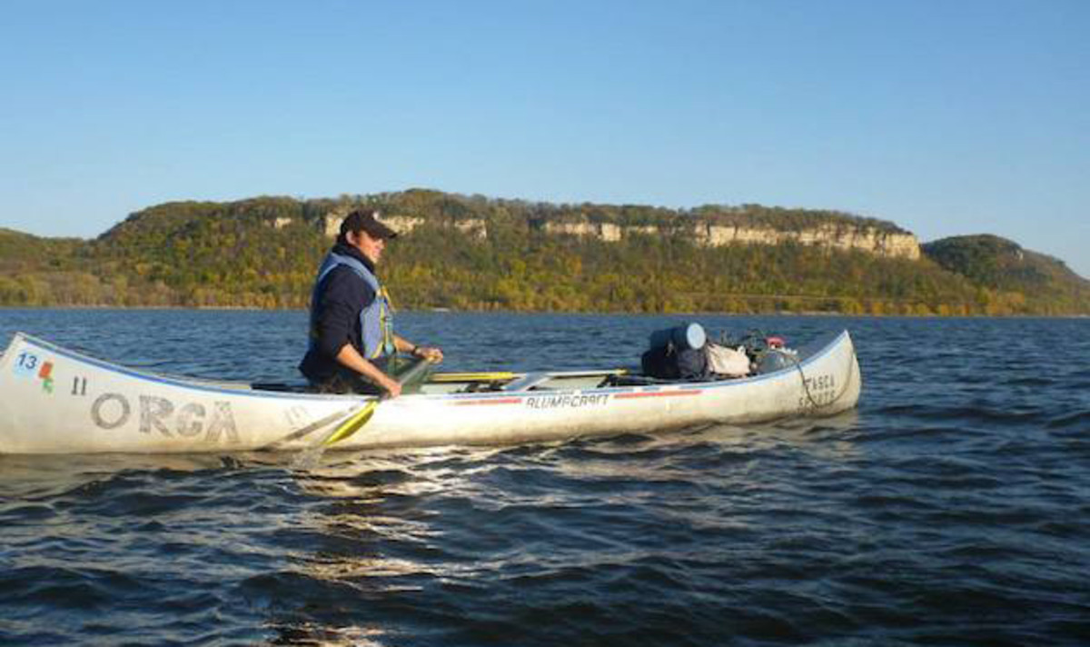 Courtesy of the 'Paddling the Mississippi River alone' Facebook page