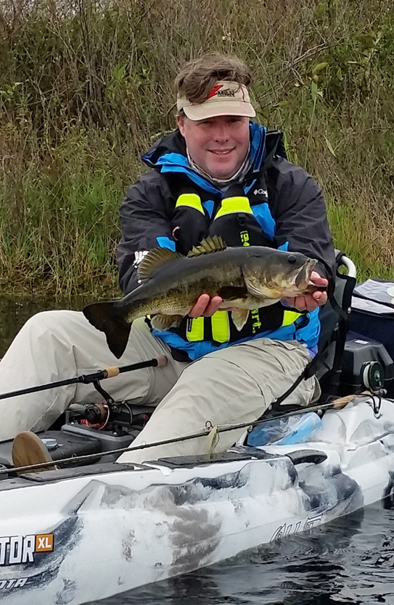 David Hadden shows off the first fish caught from a production Predator XL. Paul Lebowitz photo.