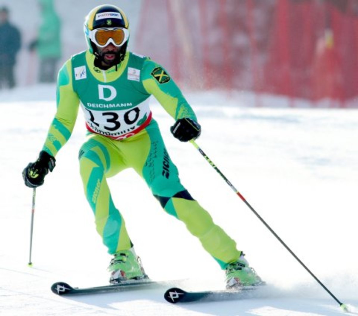 Michael Williams of the Jamaican Ski Team. Photo from the team's Facebook page