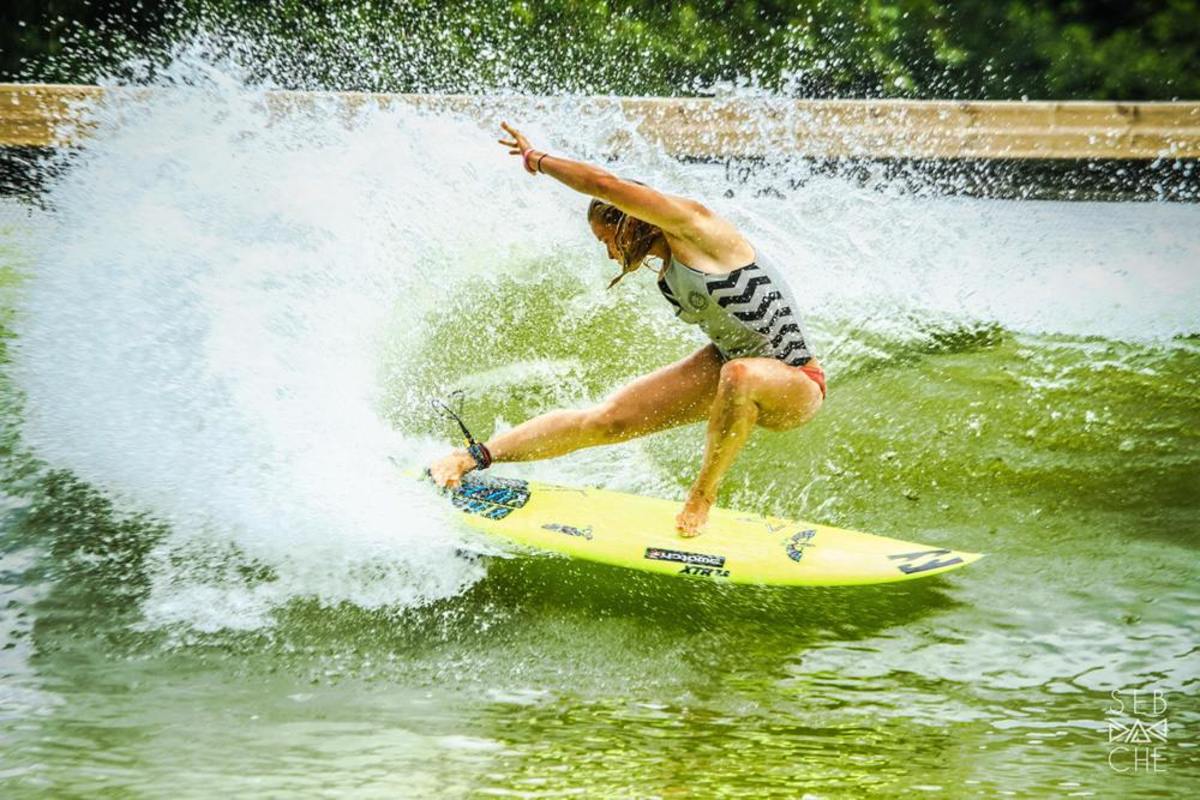 Courtney all power and grace in Europe. Photo by Billabong