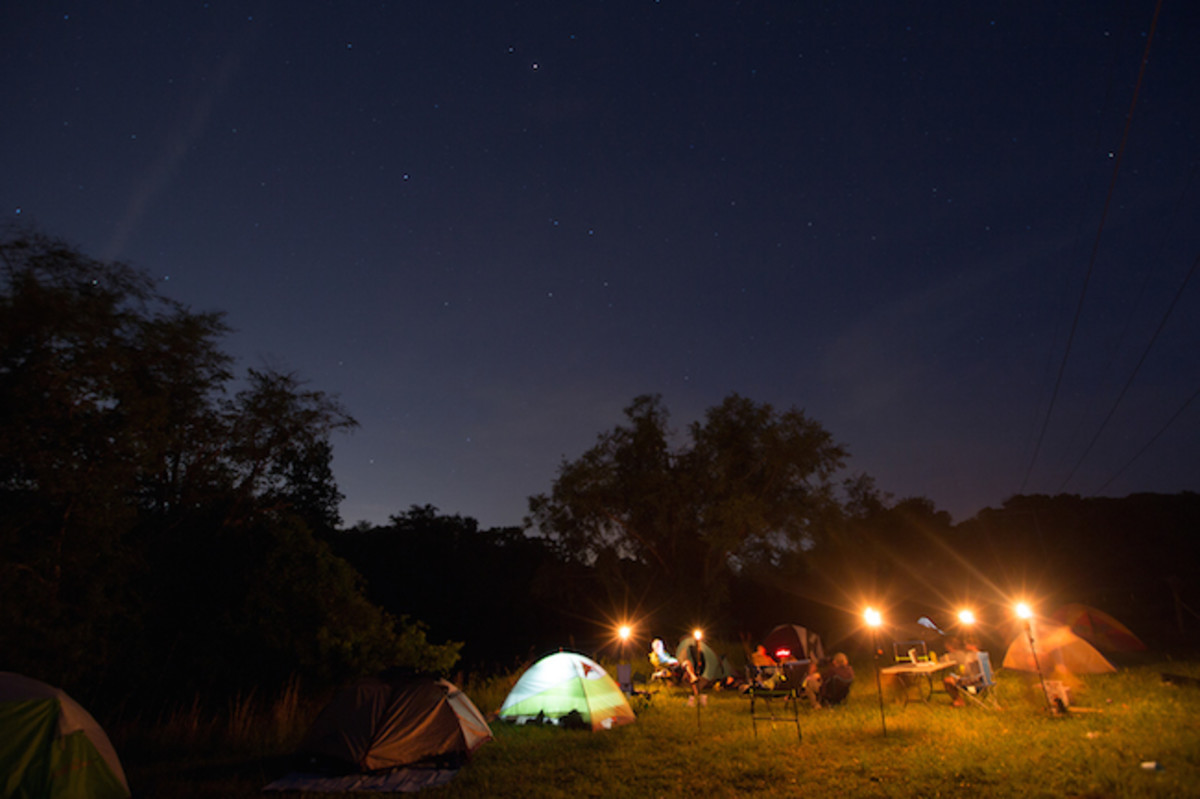 Primitive campsites are part of French Broad Float's allure.