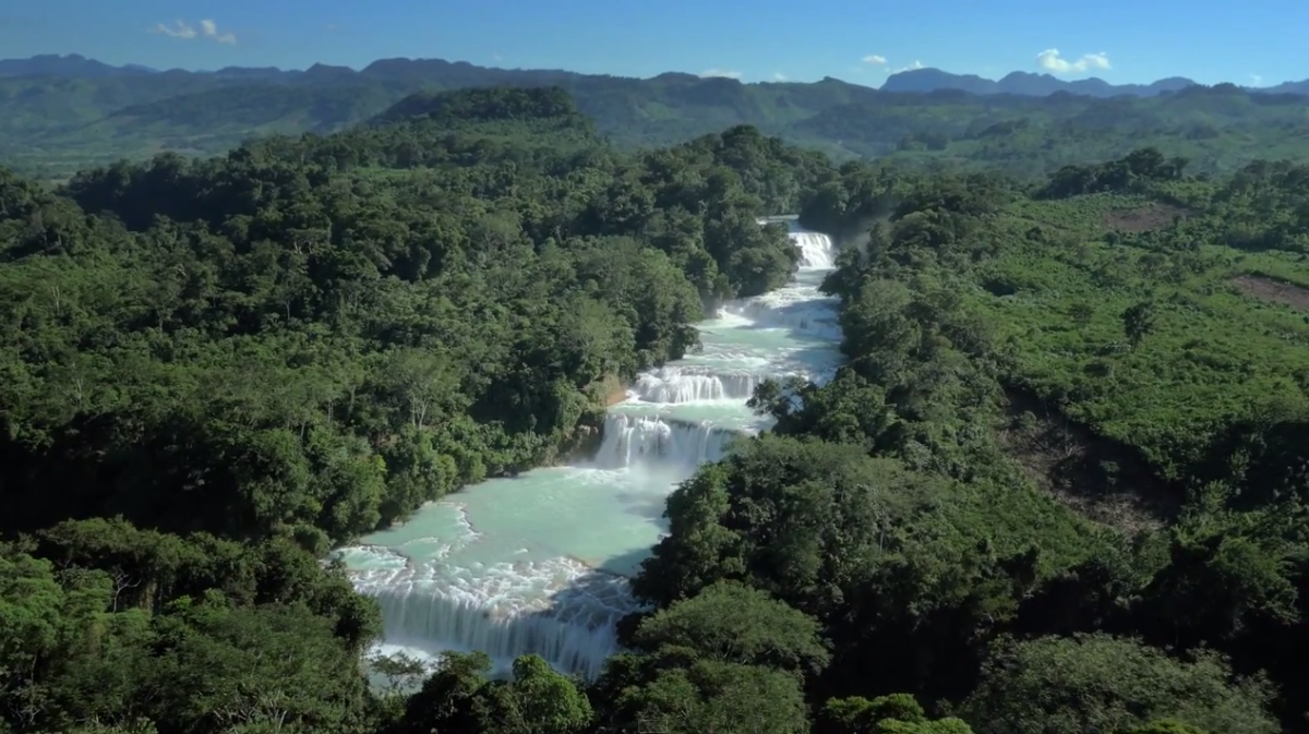 River Roots' aerial footage of the Rey Del Rio Waterfall World Championship's finale event course, set on a section of Chiapas, Mexico's Agua Azul that the area's indigenous Maya people call Bolom-Ahau, or The Nine Kings. 