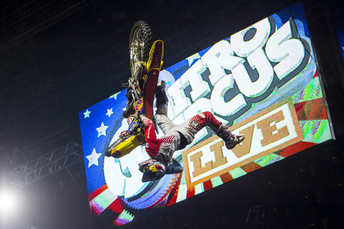 Travis Pastrana, ringleader of the Nitro Circus, leads by example. Photo courtesy Nitro Circus.