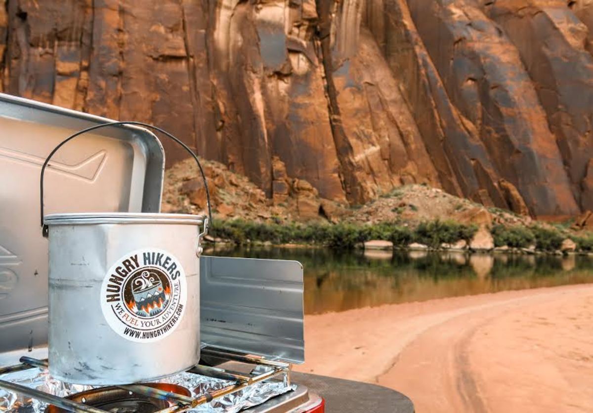 One-pot meals are enhanced by "travel-sized" and freeze-dried sauces. Photo courtesy of Hungry Hikers